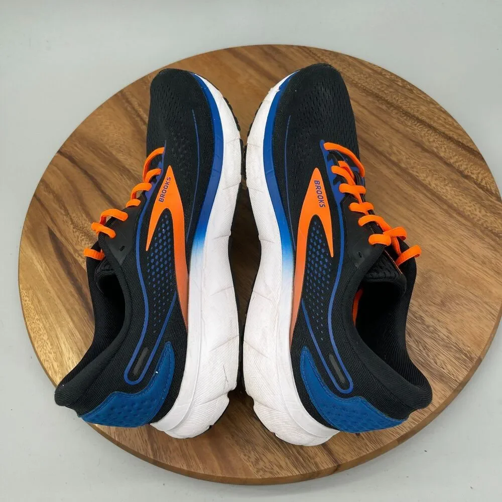 Brooks Trace 2 Shoes Mens Size 10 D Black Blue Running Comfort Walking Sneakers